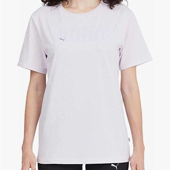 PUMA Womens Boyfriend Logo Tee Shirt - Picture 2 of 8